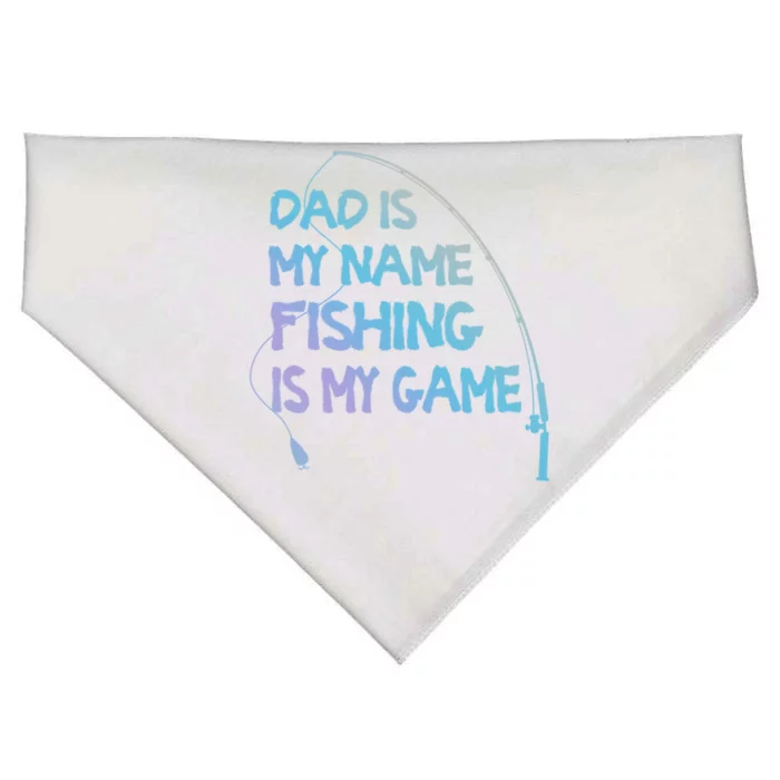 Matching Family Fishing Dad Fisher Gift USA-Made Doggie Bandana