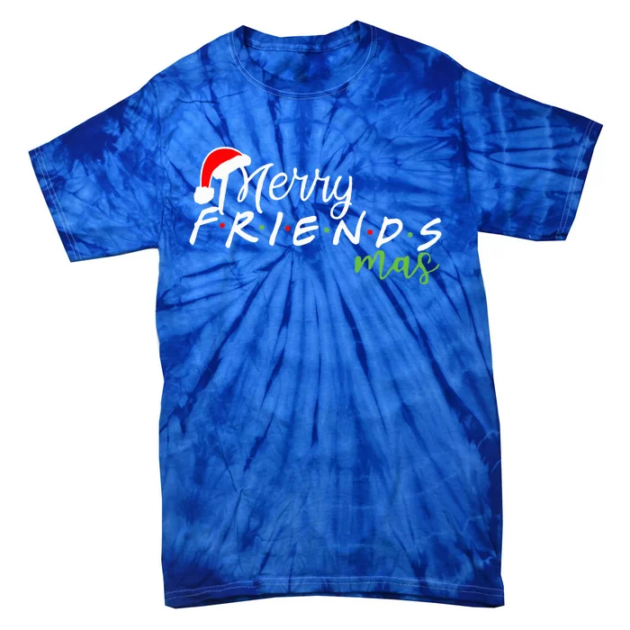 Merry Friendsmas Friends Christmas Matching Xmas Tie-Dye T-Shirt