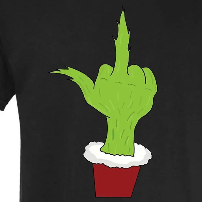 Middle Finger Funny Holiday Garment-Dyed Heavyweight T-Shirt