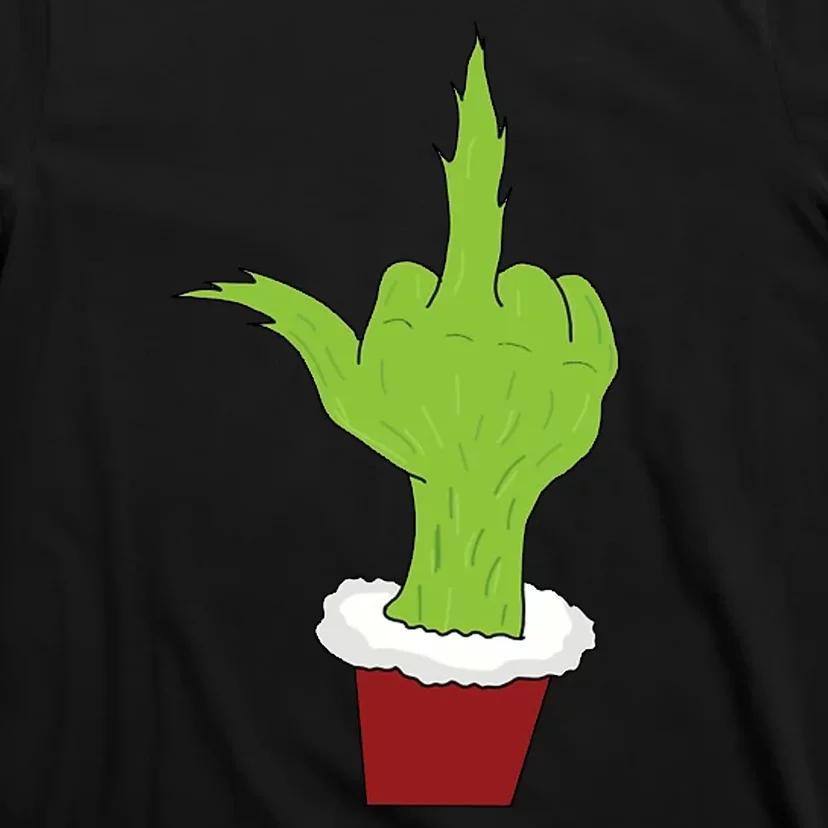 Middle Finger Funny Holiday T-Shirt