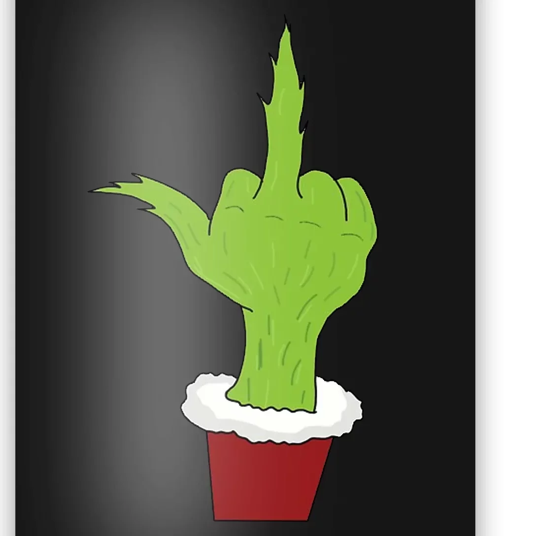 Middle Finger Funny Holiday Poster