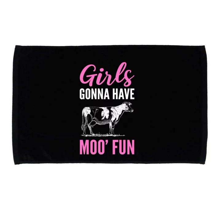 Moo Fun Farmhands Cool Gift Microfiber Hand Towel