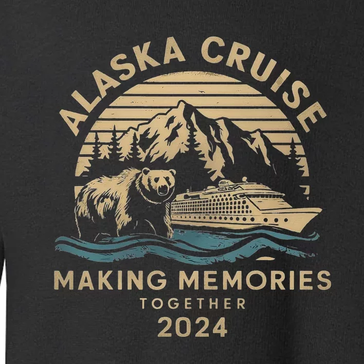 Matching Family Friends And Group Alaska Cruise 2024 Toddler Sweatshirt