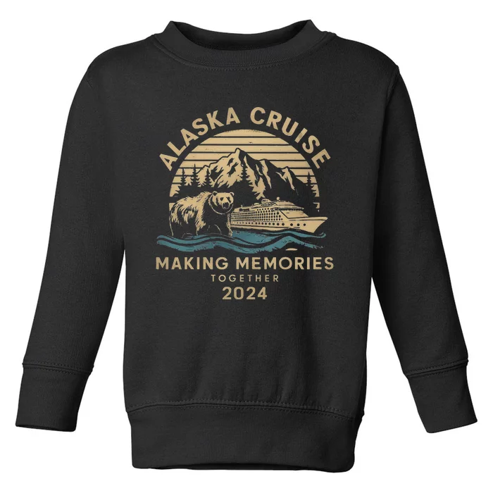 Matching Family Friends And Group Alaska Cruise 2024 Toddler Sweatshirt