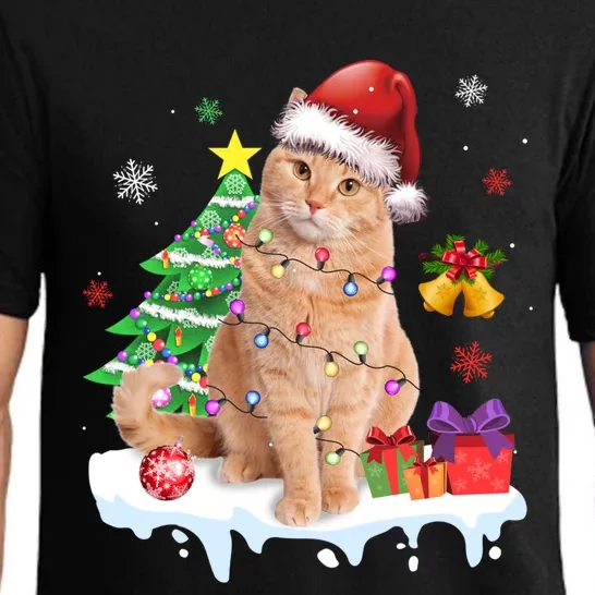 Meowy Feline Festivities Merry Catmas Christmas Cat Cute Gift Pajama Set