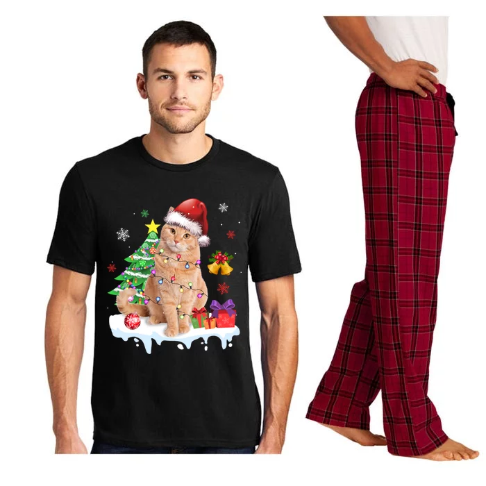 Meowy Feline Festivities Merry Catmas Christmas Cat Cute Gift Pajama Set