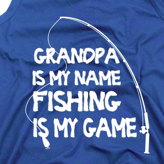 Matching Family Fishing Grandpa Fisher Gift Tank Top