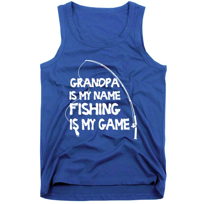 Matching Family Fishing Grandpa Fisher Gift Tank Top