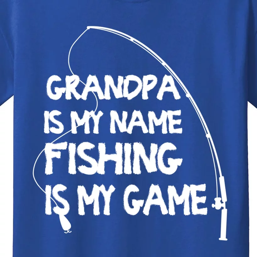 Matching Family Fishing Grandpa Fisher Gift Kids T-Shirt