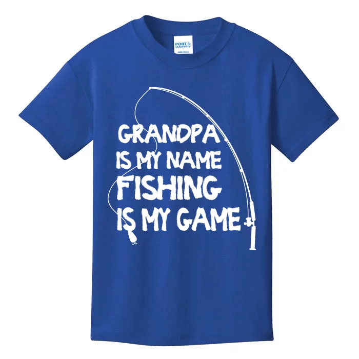 Matching Family Fishing Grandpa Fisher Gift Kids T-Shirt