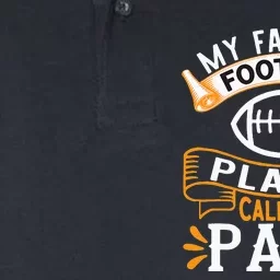 My Favorite Football Player Calls Me Papa USA Football Softstyle Adult Sport Polo