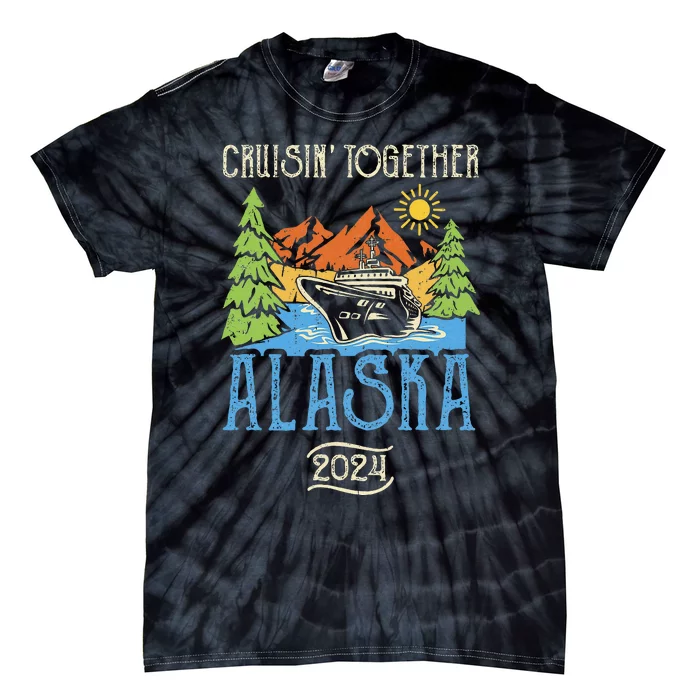 Matching Family Friends Group Alaska Cruise Together 2024 Tie-Dye T-Shirt