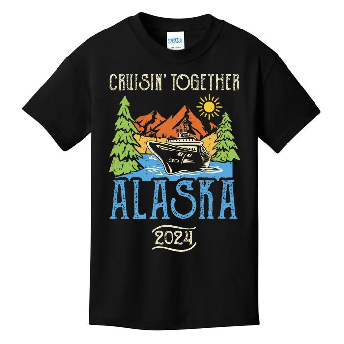 Matching Family Friends Group Alaska Cruise Together 2024 Kids T-Shirt