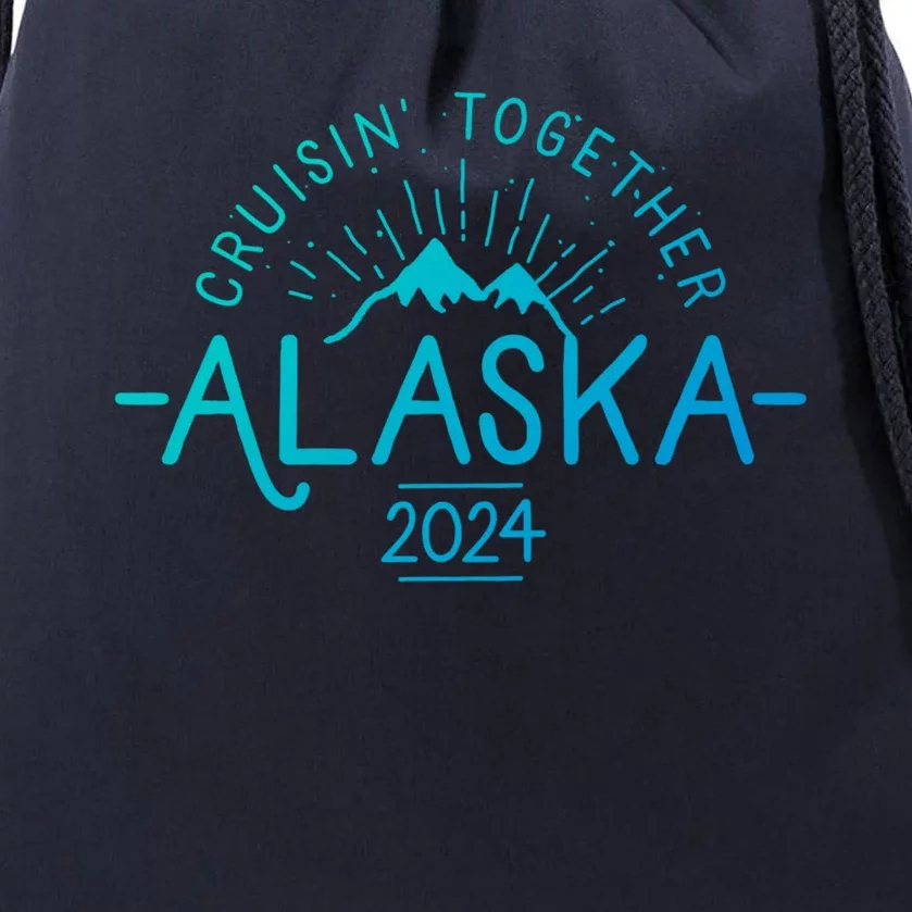 Matching Family Friends And Group Alaska Cruise 2024 Gift Drawstring Bag