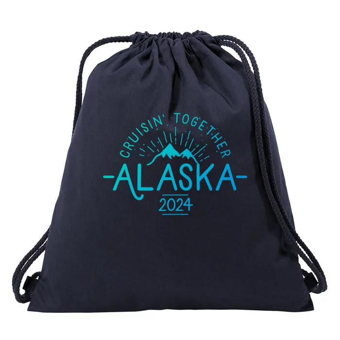 Matching Family Friends And Group Alaska Cruise 2024 Gift Drawstring Bag