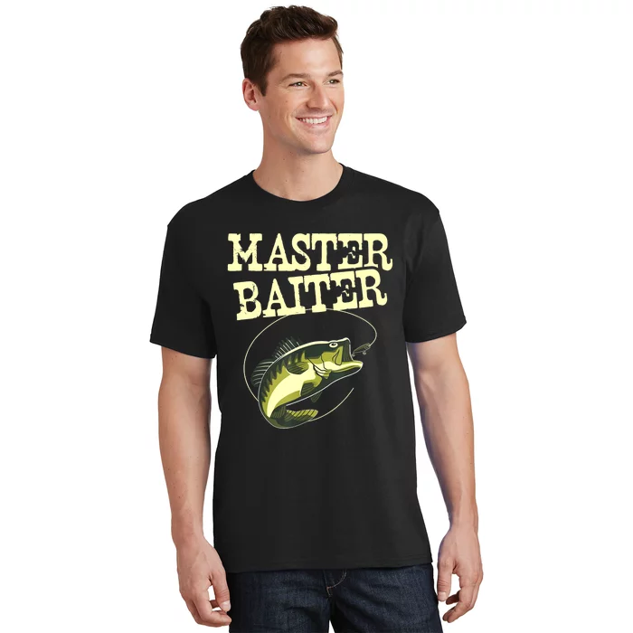 Masterbaiter Funny Fishing Fisherman Fish Master Baiter T-Shirt