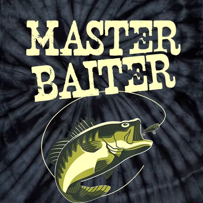 Masterbaiter Funny Fishing Fisherman Fish Master Baiter Tie-Dye T-Shirt