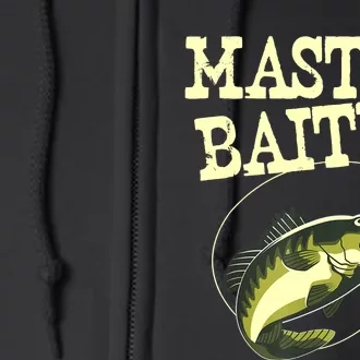 Masterbaiter Funny Fishing Fisherman Fish Master Baiter Full Zip Hoodie