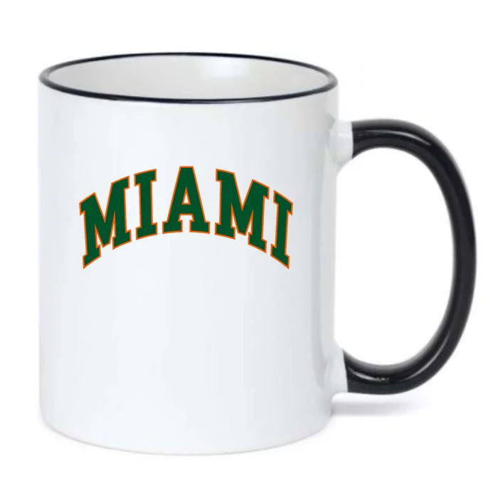 Miami Football Font Black Color Changing Mug