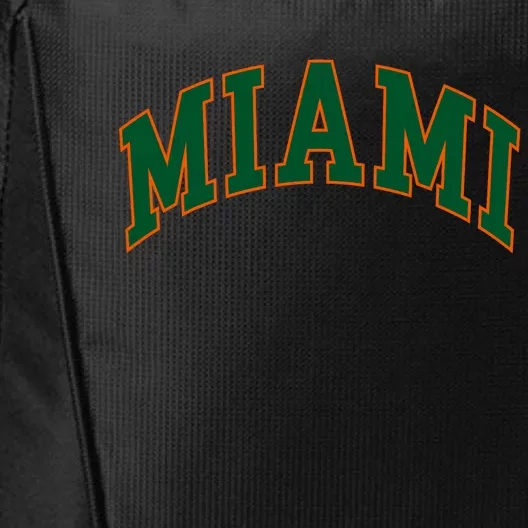 Miami Football Font City Backpack