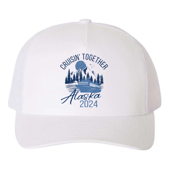 Matching Family Friends And Group Alaska Cruise 2024 Trip Yupoong Adult 5-Panel Trucker Hat