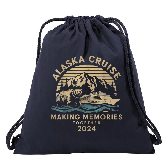 Matching Family Friends And Group Alaska Cruise 2024 Great Gift Drawstring Bag