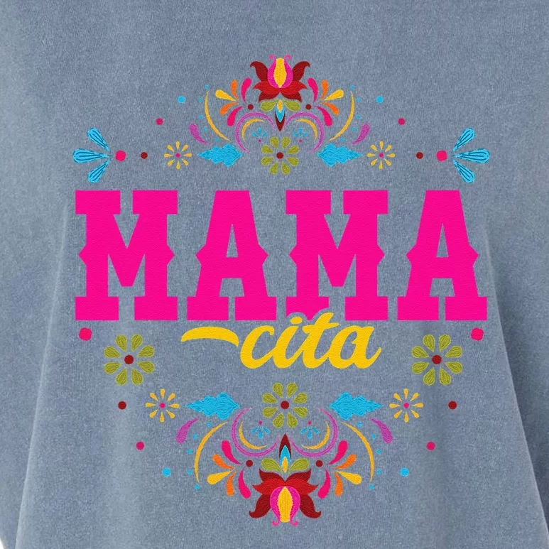 Mamacita First Fiesta Birthday For Cactus Sombrero Garment-Dyed Women's Muscle Tee