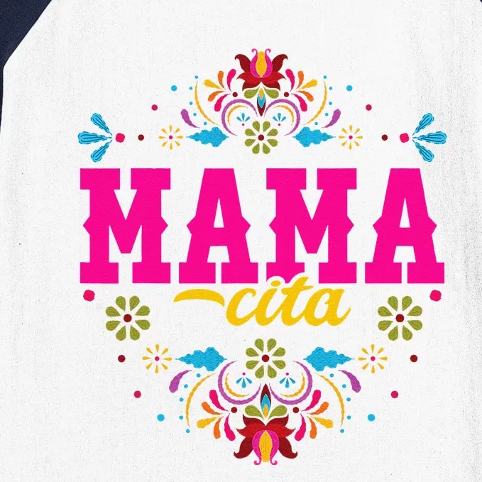 Mamacita First Fiesta Birthday For Cactus Sombrero Baseball Sleeve Shirt