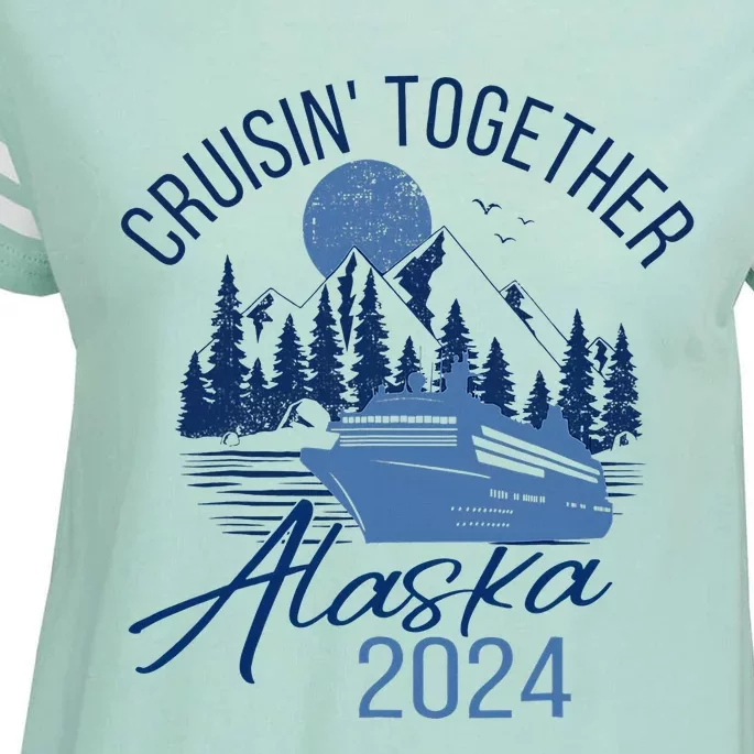 Matching Family Friends And Group Alaska Cruise 2024 Trip Enza Ladies Jersey Football T-Shirt