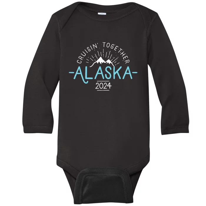 Matching Family Friends And Group Alaska Cruise 2024 Baby Long Sleeve Bodysuit