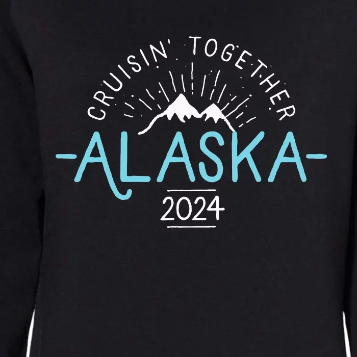 Matching Family Friends And Group Alaska Cruise 2024 Womens California Wash Sweatshirt