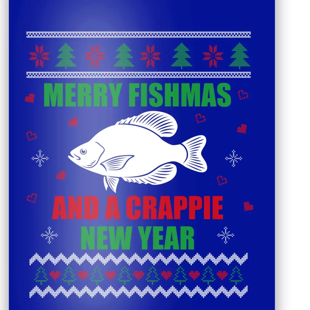 Merry Fishmas Fishing Funny Xmas Crappie For Fisher Gift Poster