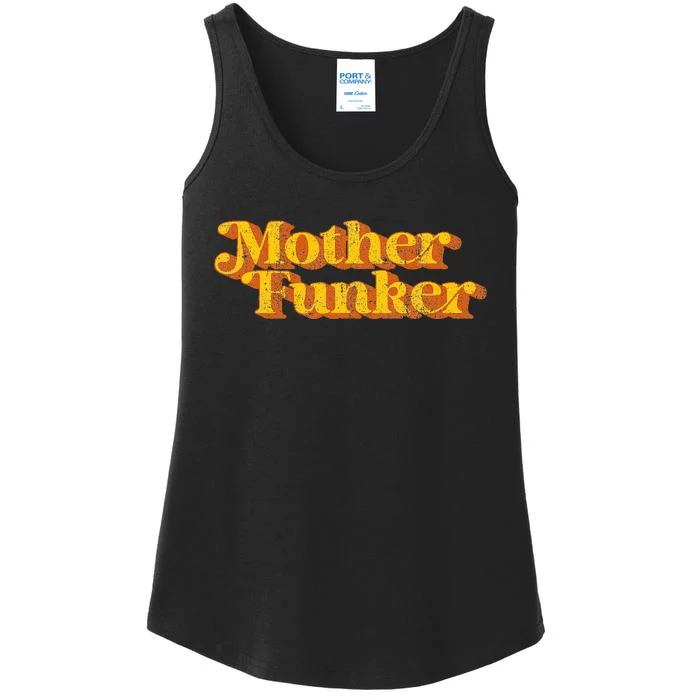 Mother Funker Funny Vintage Disco 70S Party Costume Ladies Essential Tank