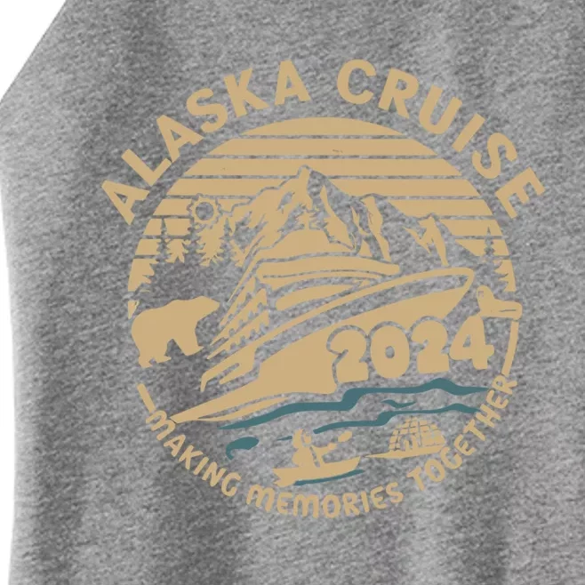 Matching Family Friends And Group Alaska Cruise 2024 Trip Gift Women’s Perfect Tri Rocker Tank