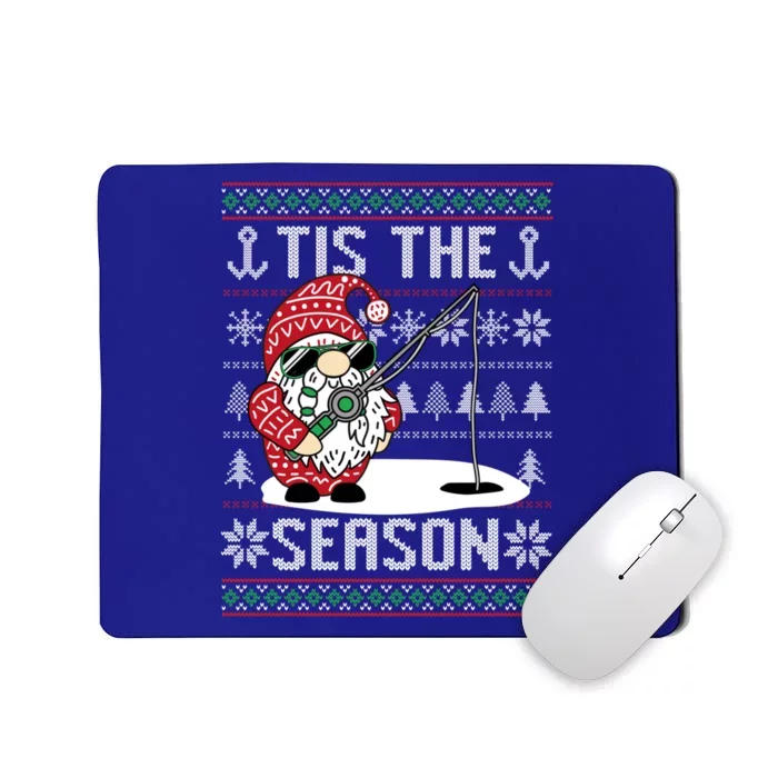 Merry Fishmas Fishing Gnome Christmas Xmas Santa Fisher Cute Gift Mousepad