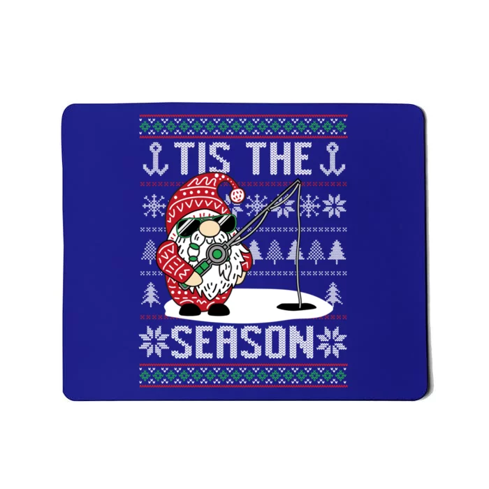 Merry Fishmas Fishing Gnome Christmas Xmas Santa Fisher Cute Gift Mousepad