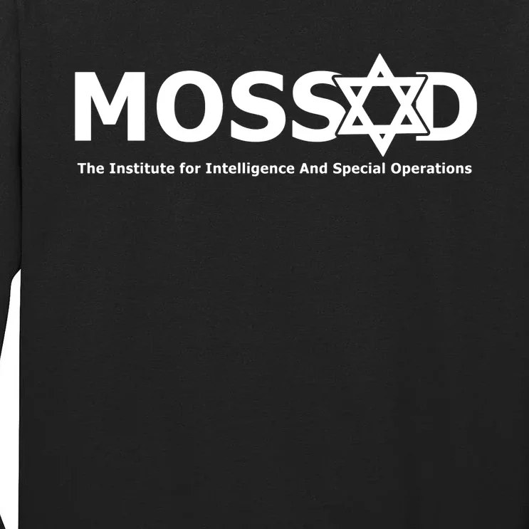 Mossad For Fun Idf Israel Secret Service Military Tall Long Sleeve T-Shirt