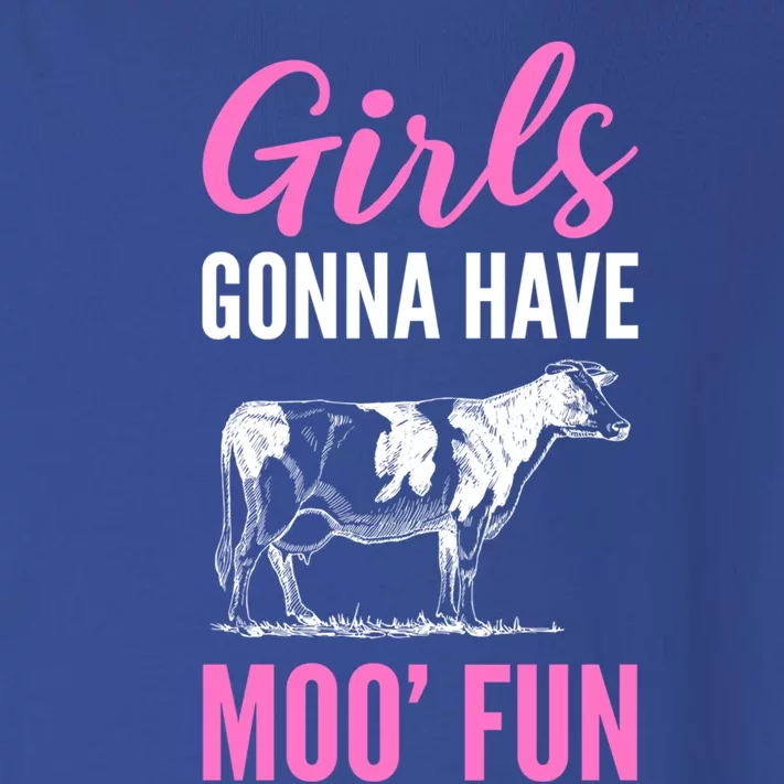 Moo Fun Farmhands Funny Gift Toddler Long Sleeve Shirt