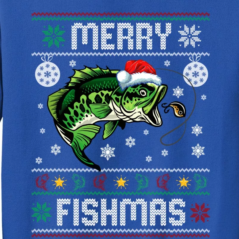 Merry Fishmas Funny Fish Fishing Fisher Ugly Christmas Gift Sweatshirt