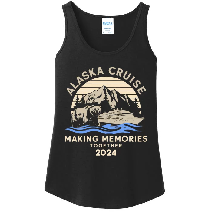 Matching Family Friends And Group Alaska Cruise 2024 Funny Ladies Essential Tank