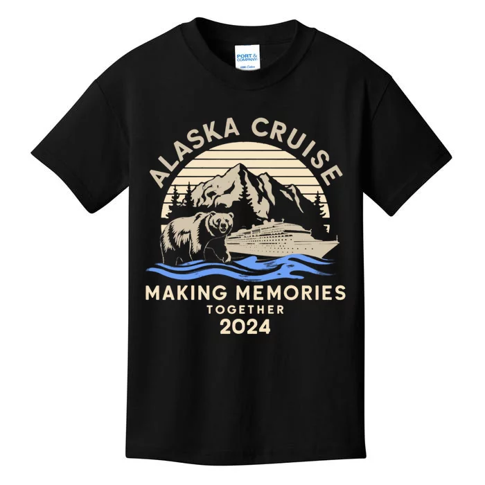 Matching Family Friends And Group Alaska Cruise 2024 Funny Kids T-Shirt