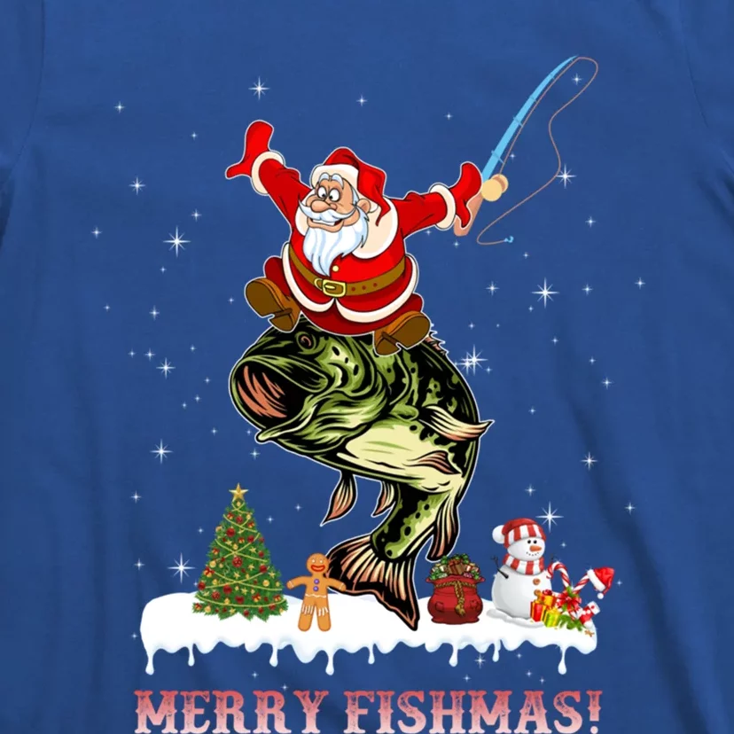 Merry Fishmas Fishing Funny Gift T-Shirt