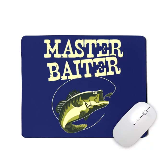 Masterbaiter Funny Fishing Fisherman Fish Master Baiter Mousepad