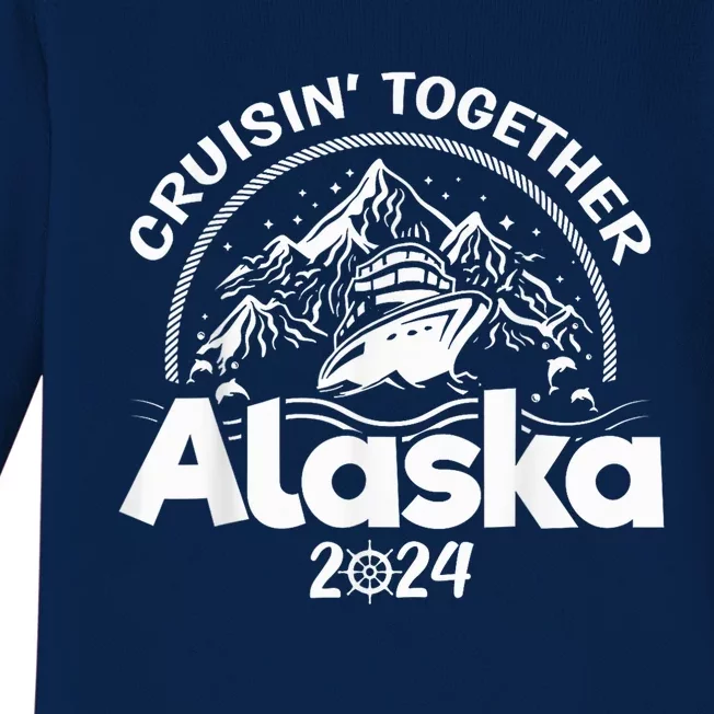 Matching Family Friends and Group Alaska Cruise Trip 2024 Baby Long Sleeve Bodysuit