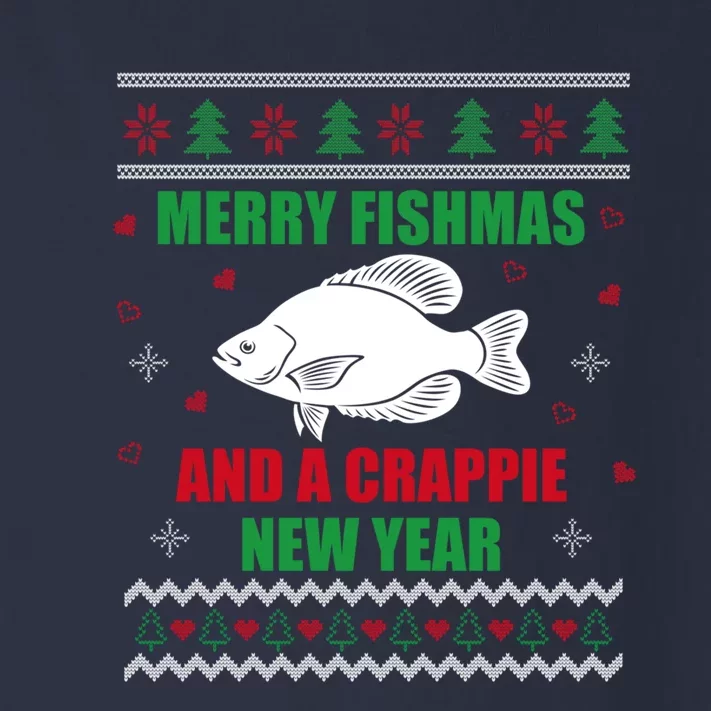 Merry Fishmas Fishing Funny Xmas Crappie For Fisherman Toddler Long Sleeve Shirt