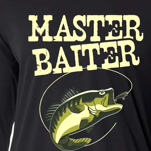 Masterbaiter Funny Fishing Fisherman Fish Master Baiter Cooling Performance Long Sleeve Crew