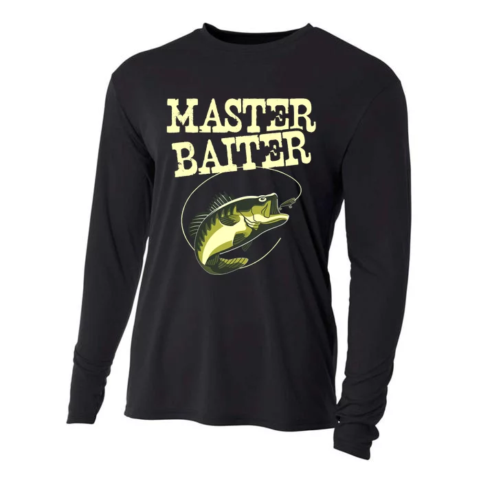 Masterbaiter Funny Fishing Fisherman Fish Master Baiter Cooling Performance Long Sleeve Crew