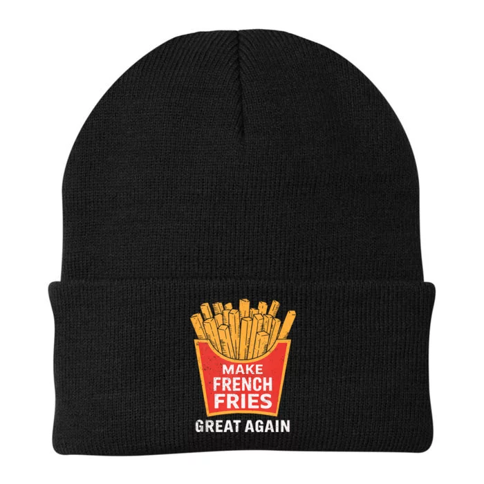 Make French Fries Great Again Donald Trump 2024 French Fry Knit Cap Winter Beanie