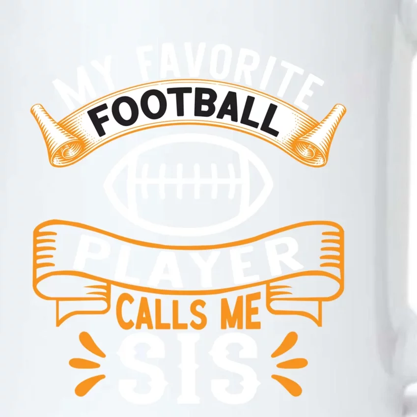 My Favorite Football Player Calls Me Sis Usa Football Gift Black Color Changing Mug