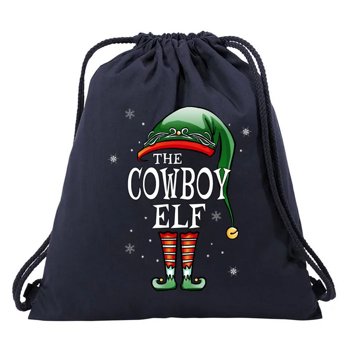 Matching Family Funny The Cow Elf Christmas Meaningful Gift Drawstring Bag